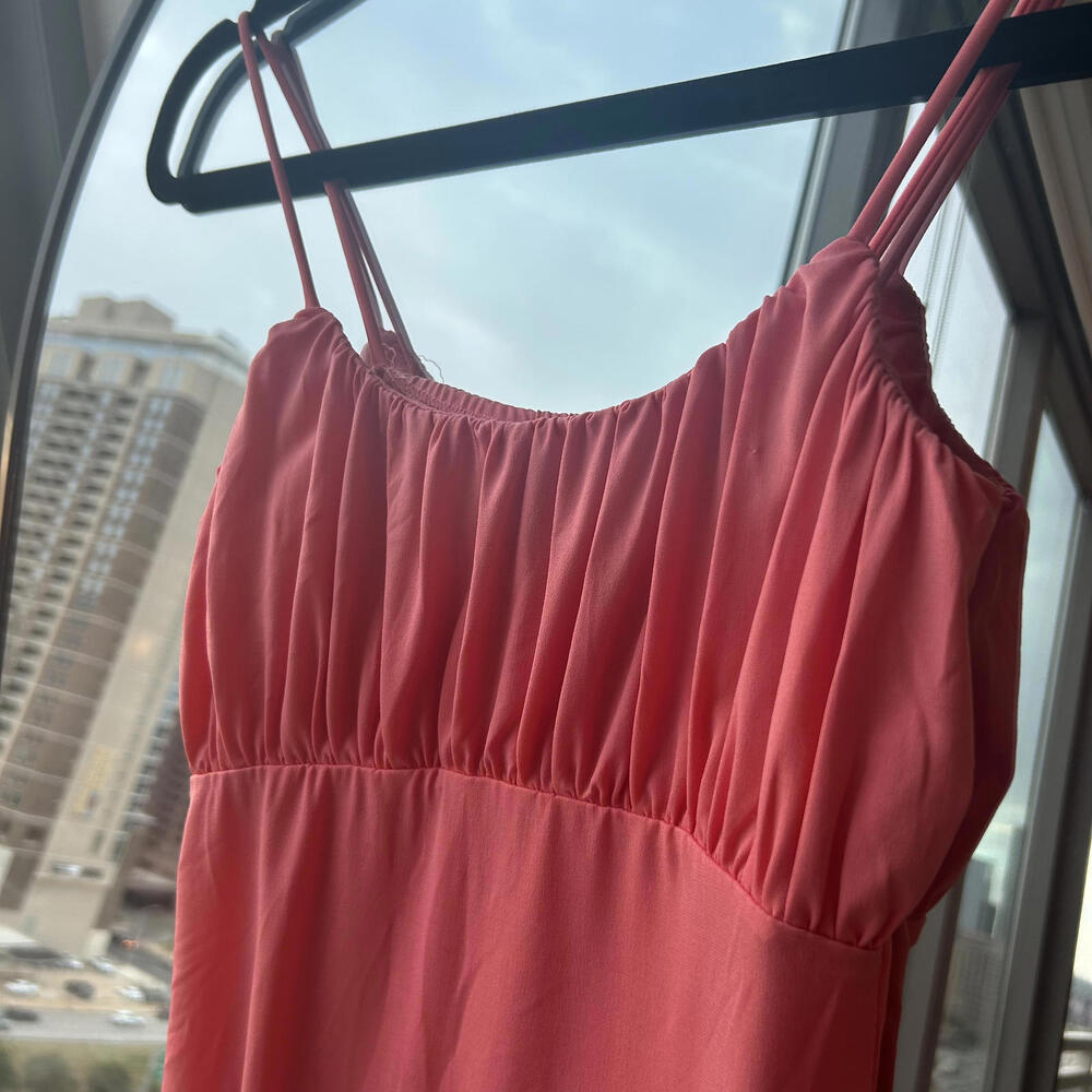 Vero Moda Coral Pink Y2K Dress, Size S